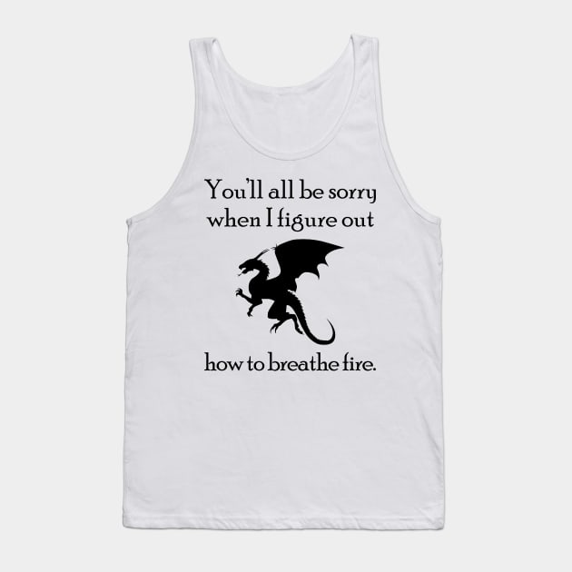 DRAGON BREATHE FIRE Tank Top by giovanniiiii